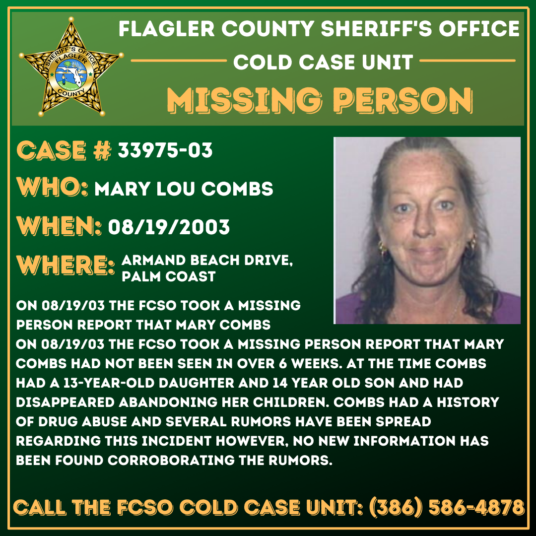 Cold Case Mary Lou Combs