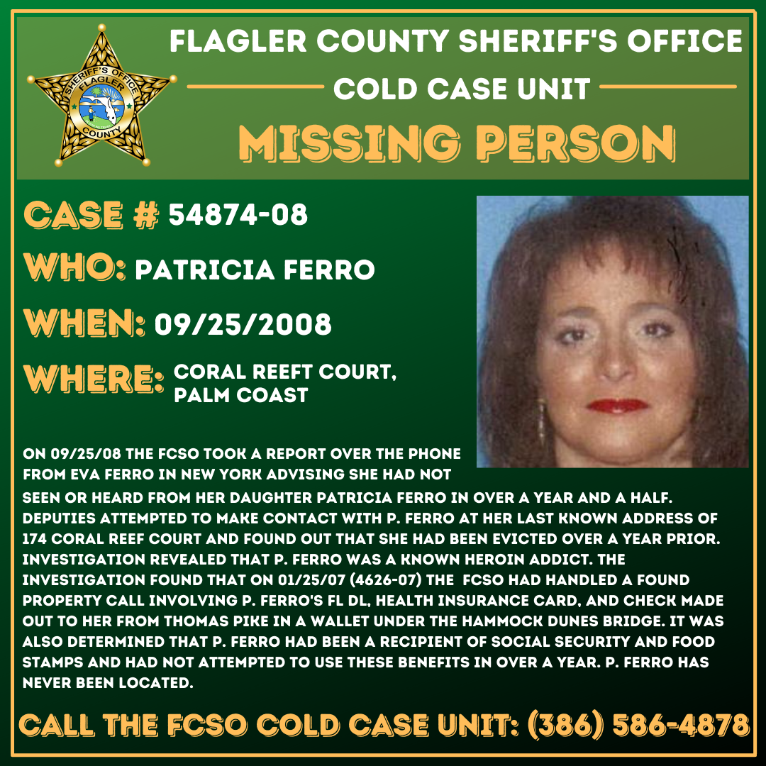 Cold Case Patricia Ferro