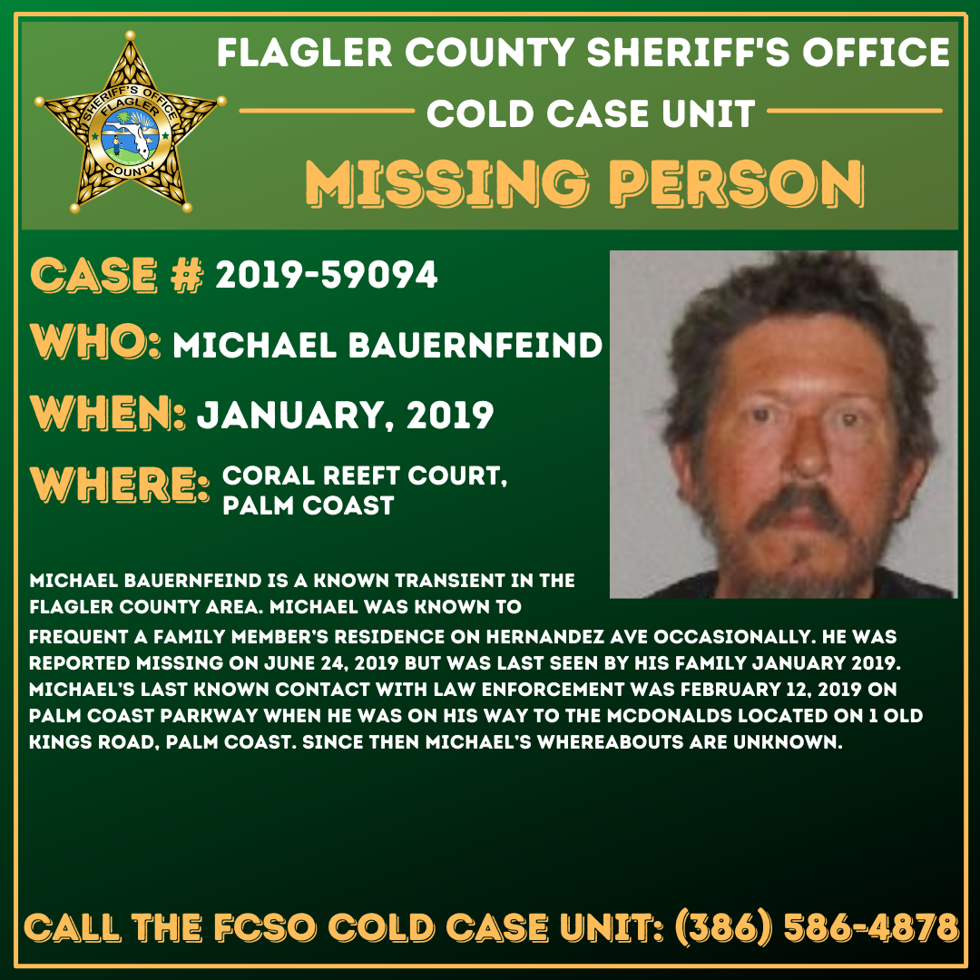 Missing Person Michael Bauernfeind