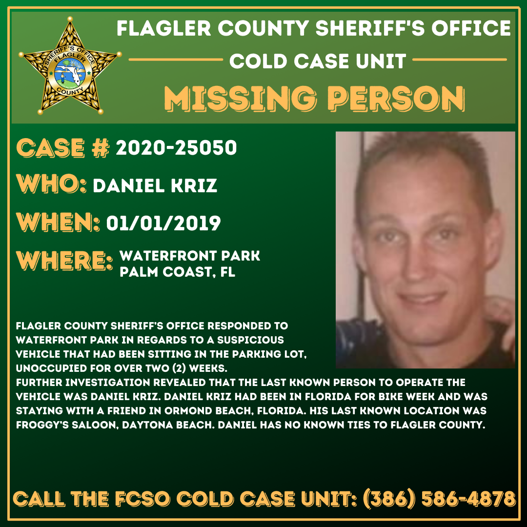 Missing Person Daniel Kriz
