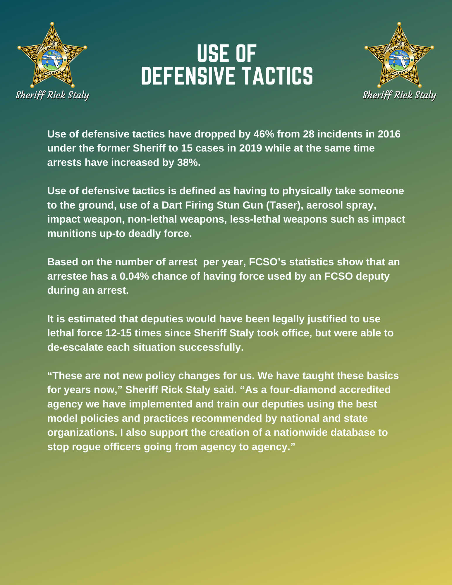 USE OF FORCE Flagler County