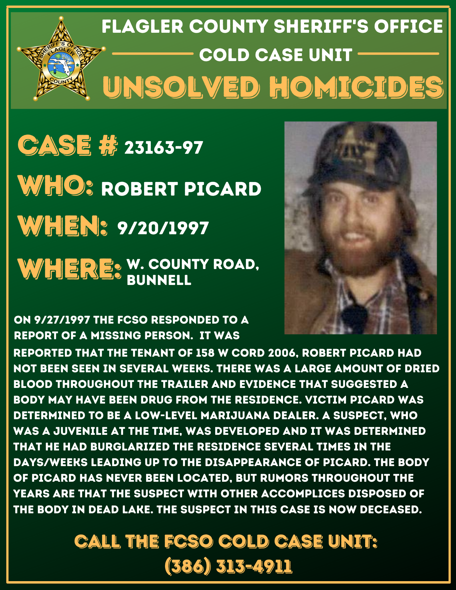 Cold Case Robert Picard