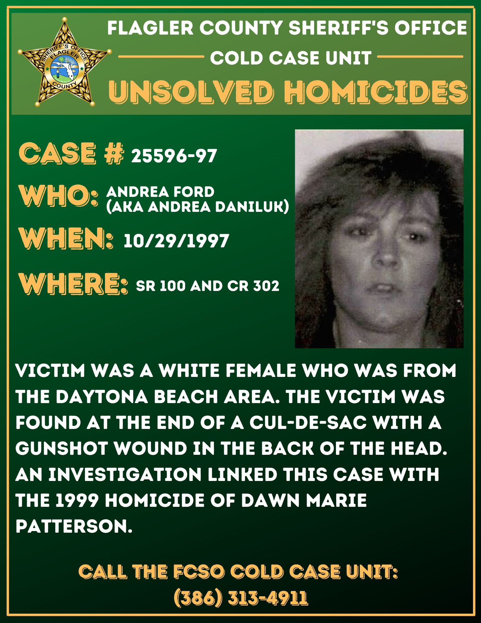 FCSO Cold Case Andrea Ford