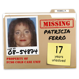 Case No. 08-54874. Missing persons case of Patricia Ferro