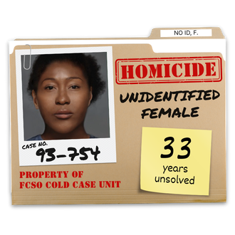 Case No. 93-754. Homicide of an unidentified female.