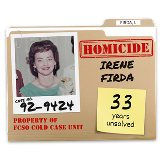 Case No. 92-9424. Homicide of Irene Firda.