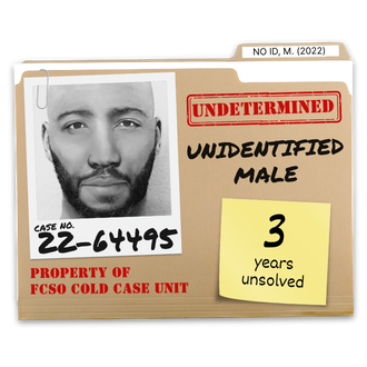 Case No. 22-64495. Unsolved case of an unidentified male