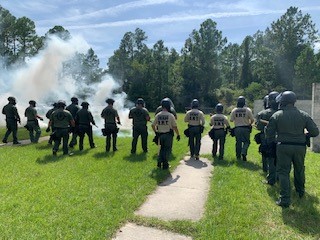 The Emergency Response Team conducts Mobile Field Force training