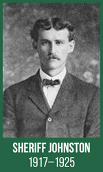 Sheriff Johnston (1927 to 1925)