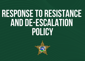 Response to Resistance and De-Escalation Policy