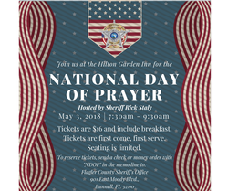 Sheriff Rick Staly to Host National Day of Prayer