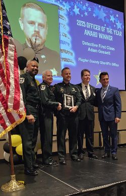 Detective Adam Gossett Chosen as Crime Stoppers of Northeast Florida Officer of the Year for Flagler County