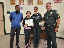 FCSO School Resource Deputies Present Sheriff Staly’s Great Kid Awards for April