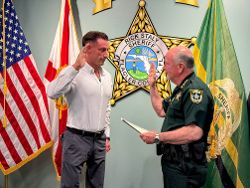 Johnny “Joey” Jones Visits Flagler County Sheriff’s Office, Shares Message of Resilience and Service